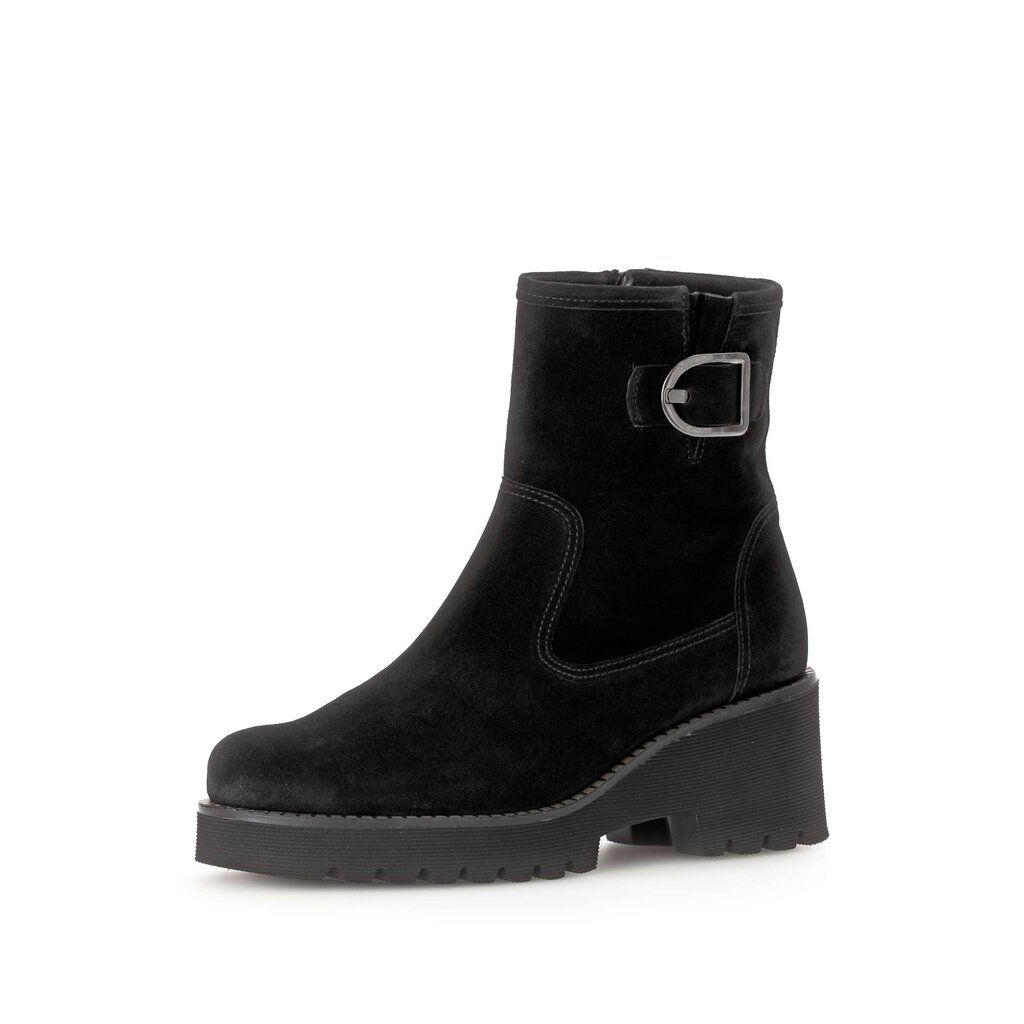 Pius Gabor Plateau Stiefelette Schwarz