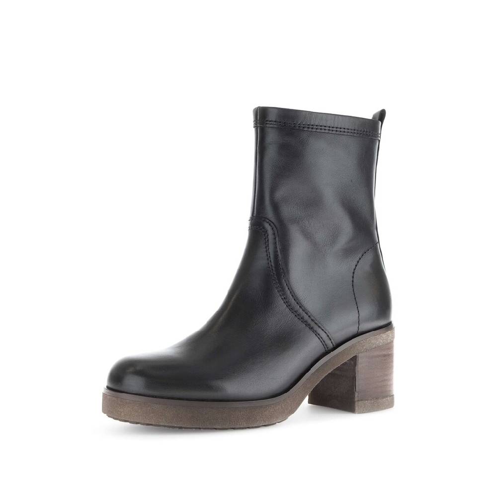 Pius Gabor Plateau Stiefelette Schwarz