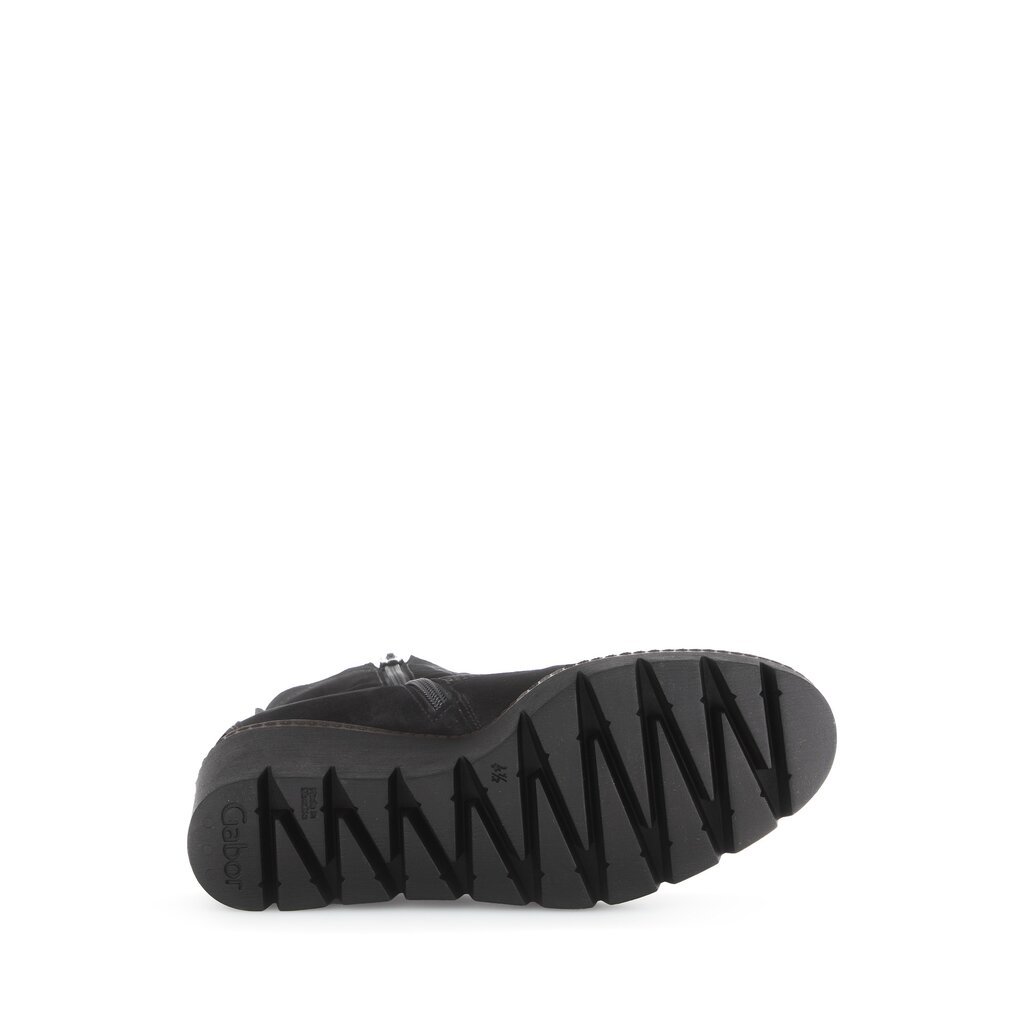 Pius Gabor Plateau Stiefelette Schwarz