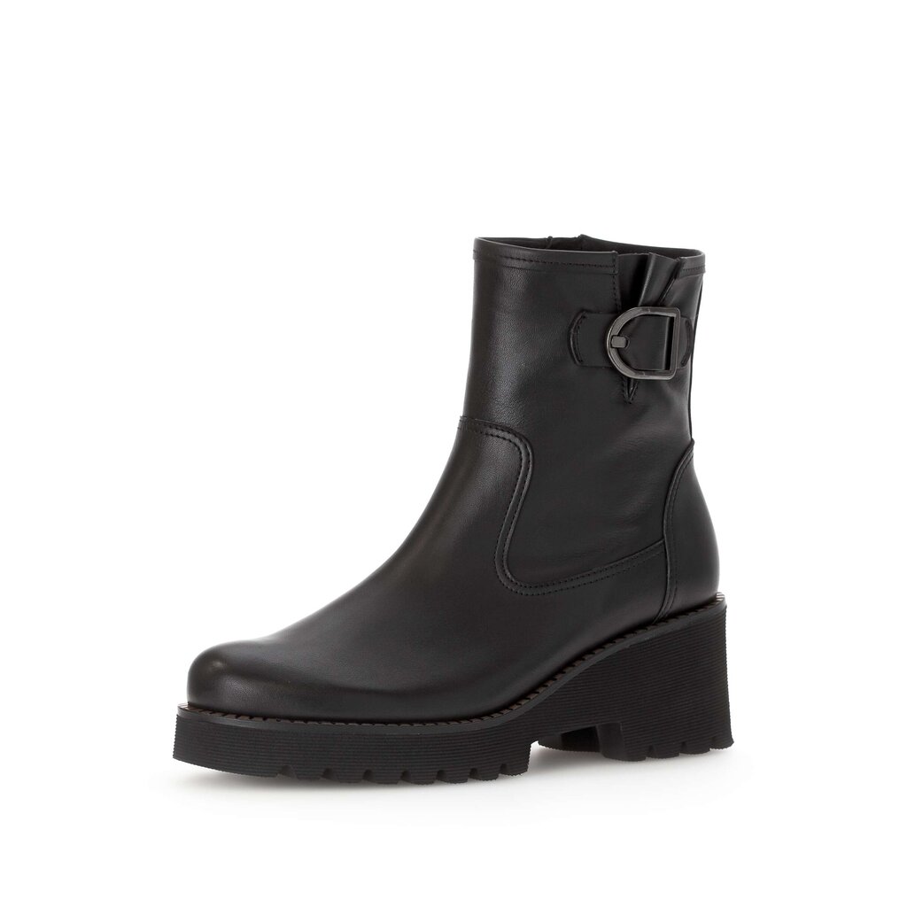 Pius Gabor Plateau Stiefelette Schwarz
