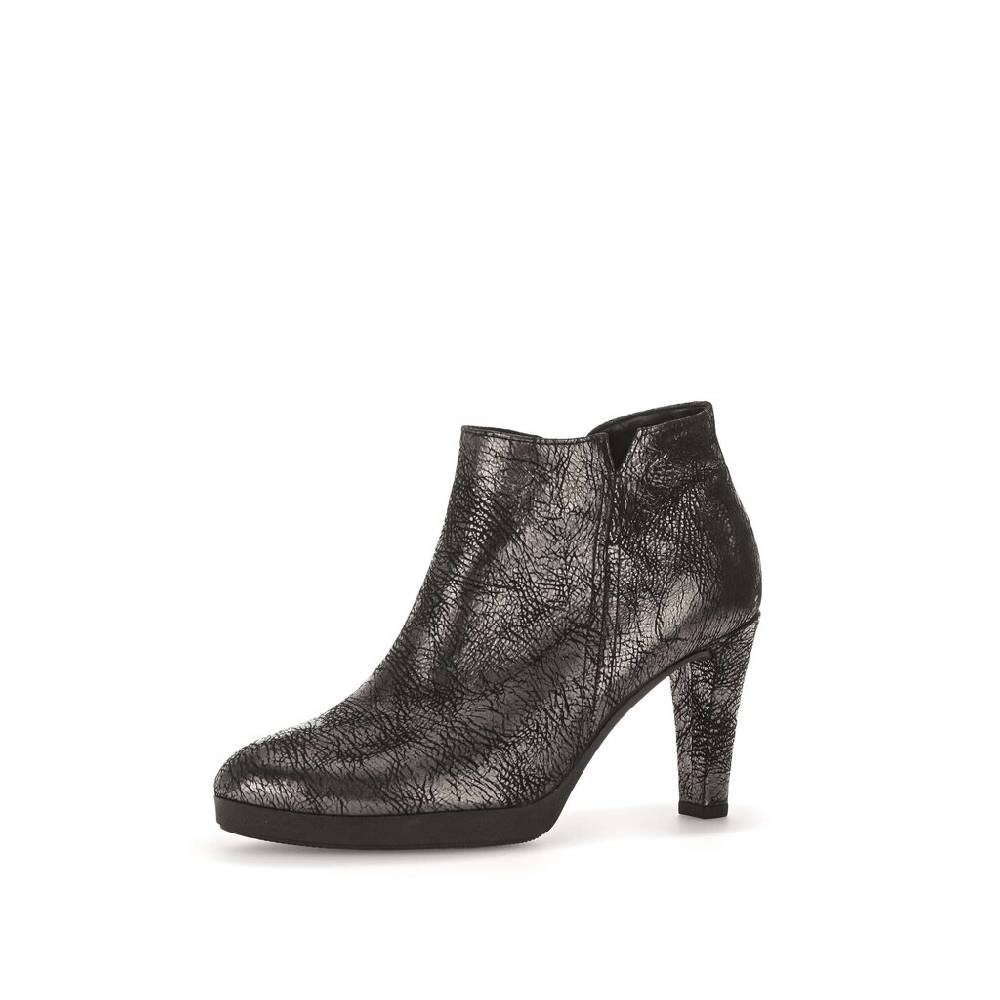 Pius Gabor Plateau Stiefelette Schwarz