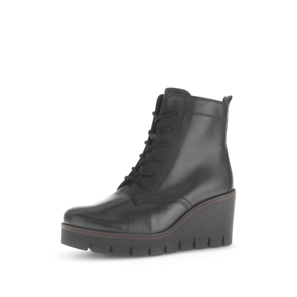 Pius Gabor Plateau Stiefelette Schwarz