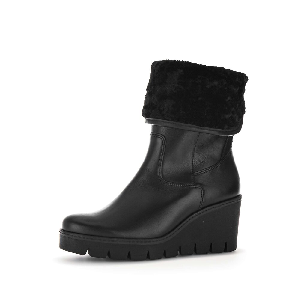 Pius Gabor Plateau Stiefelette Schwarz