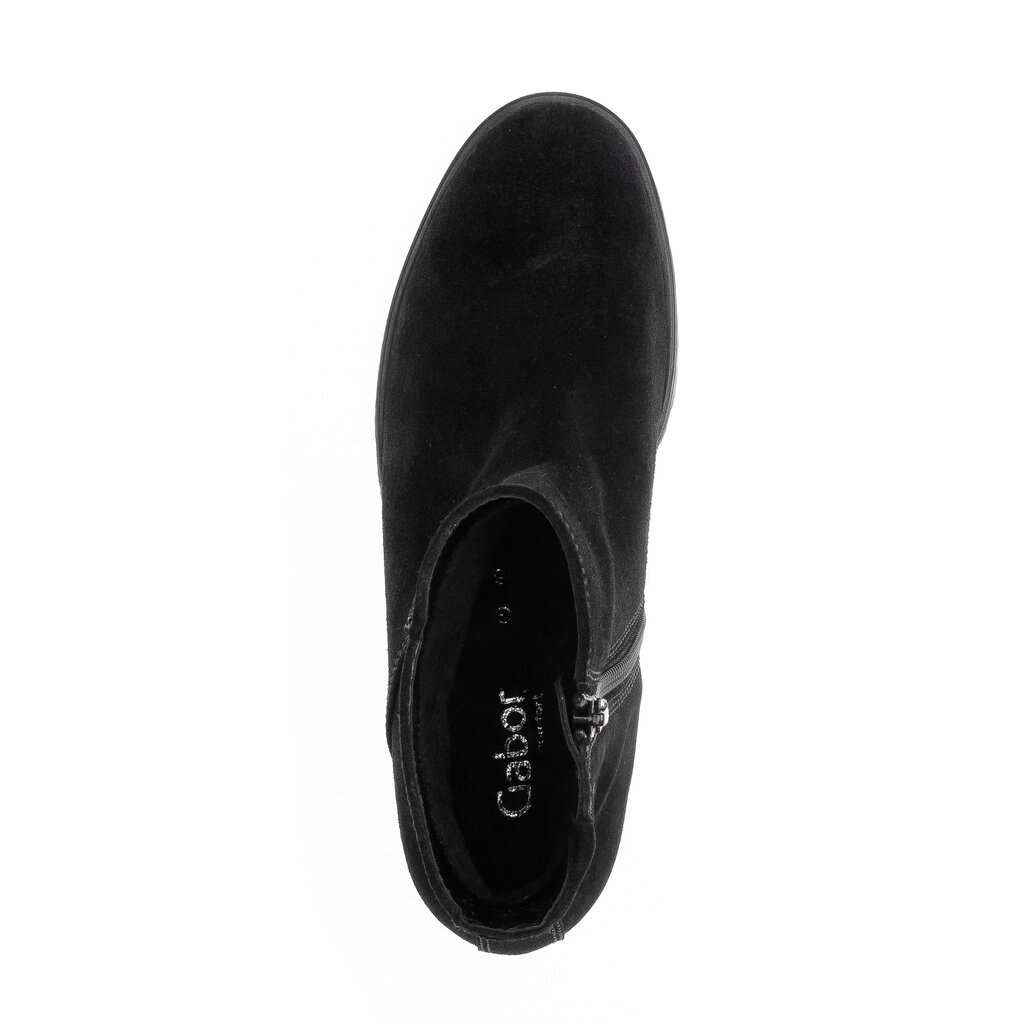 Pius Gabor Plateau Stiefelette Schwarz