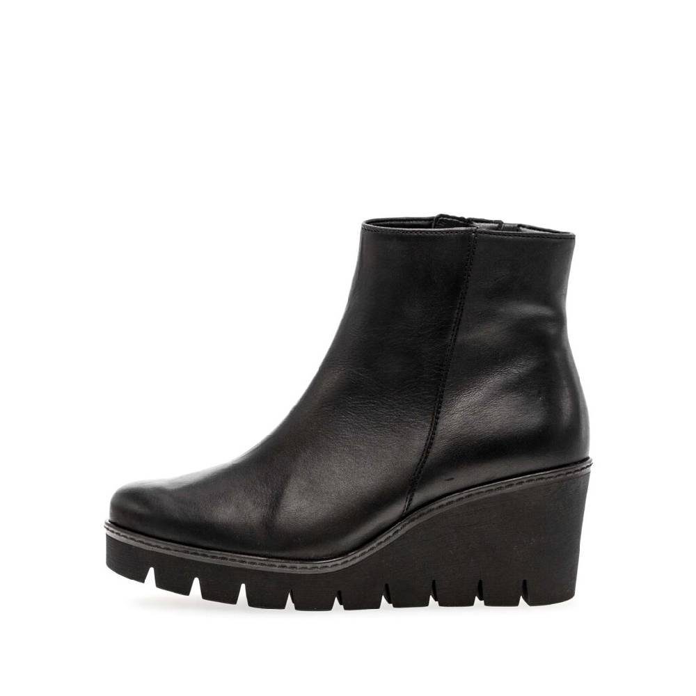 Pius Gabor Plateau Stiefelette schwarz