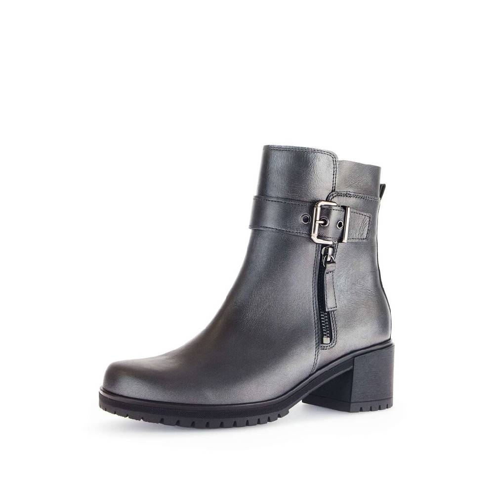 Pius Gabor Plateau Stiefelette Silber