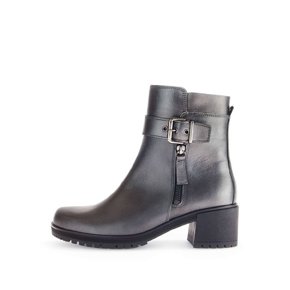 Pius Gabor Plateau Stiefelette silber
