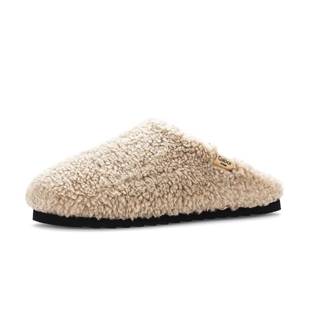 Pius Gabor Plüschhausschuh Beige