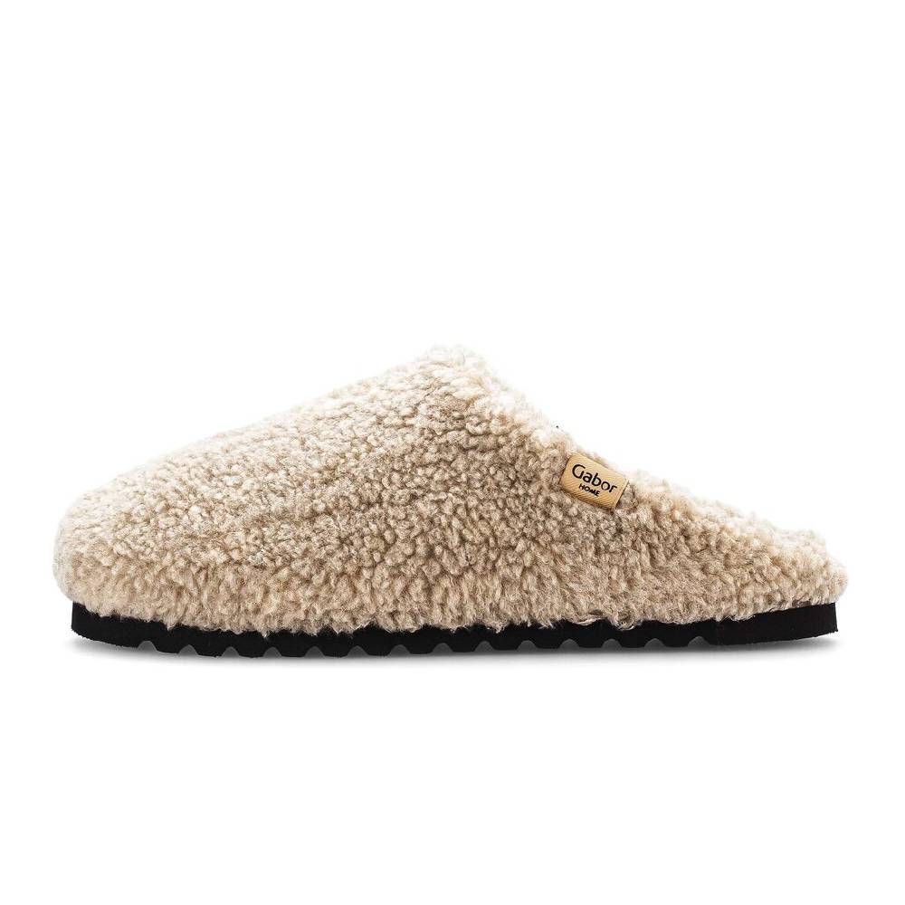 Pius Gabor Plüschhausschuh beige