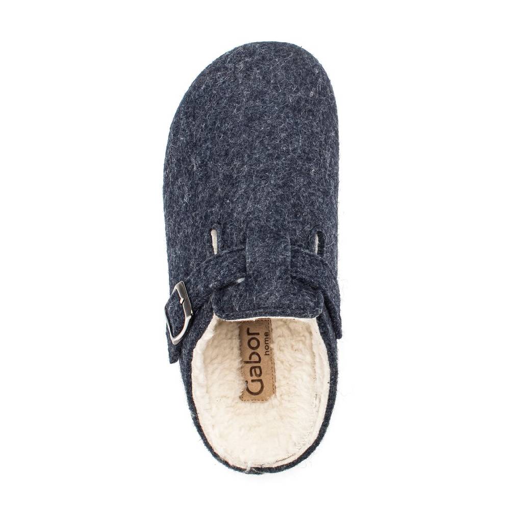 Pius Gabor Plüschhausschuh Blau