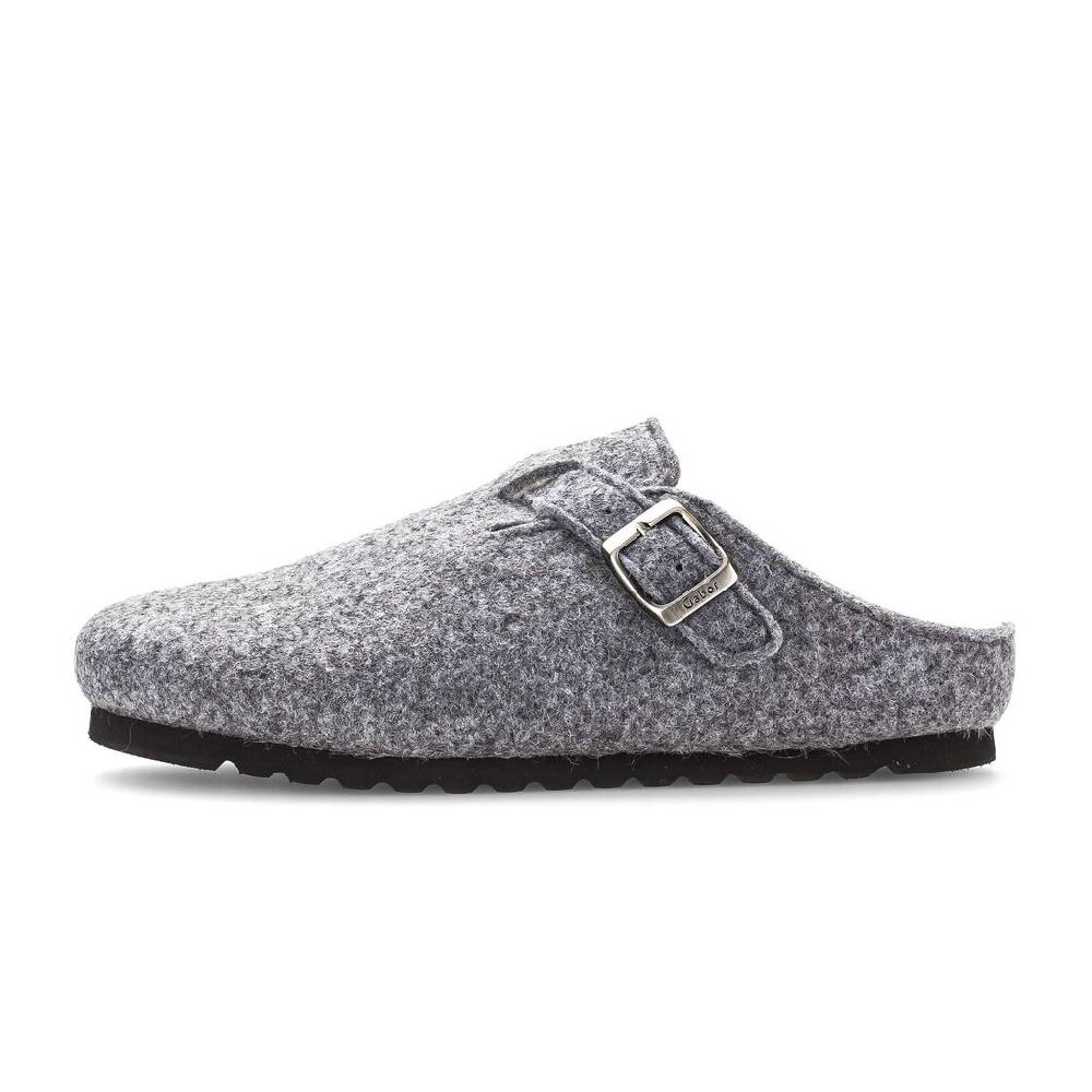Pius Gabor Plüschhausschuh grau