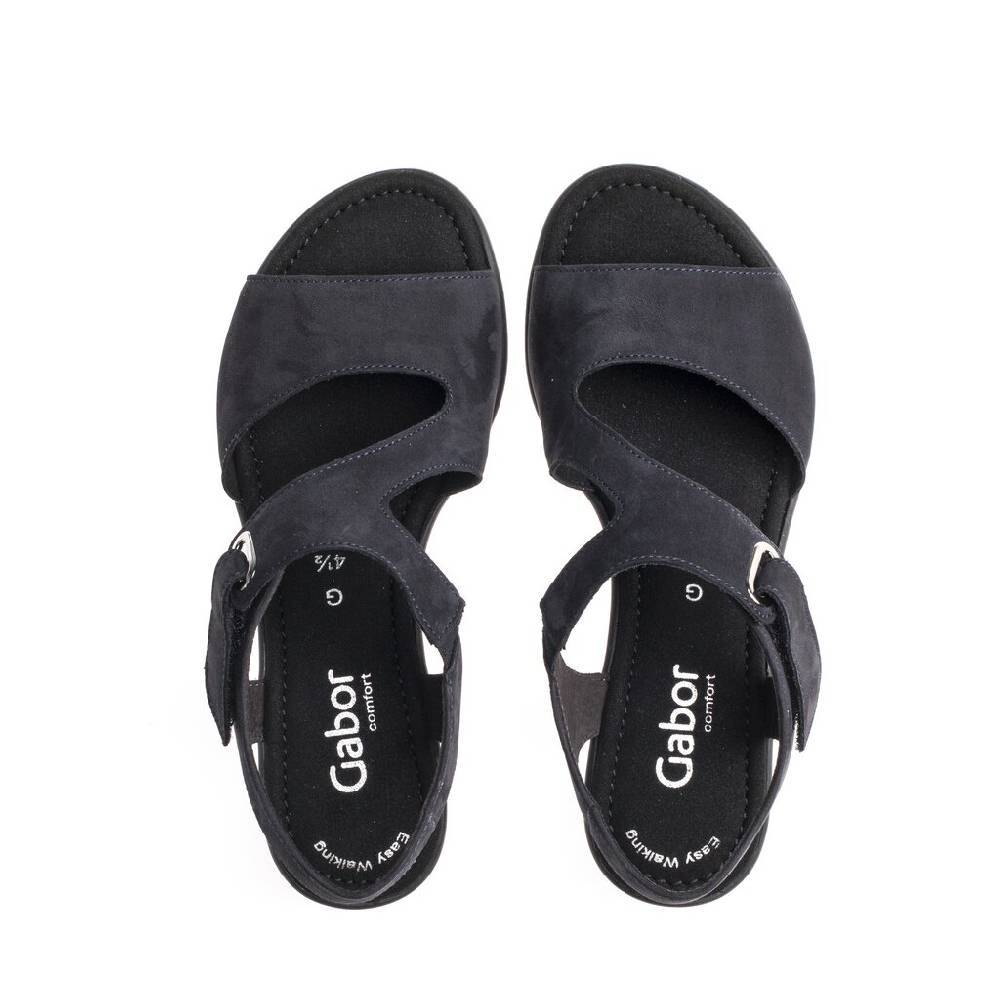 Pius Gabor Riemchensandale Blau