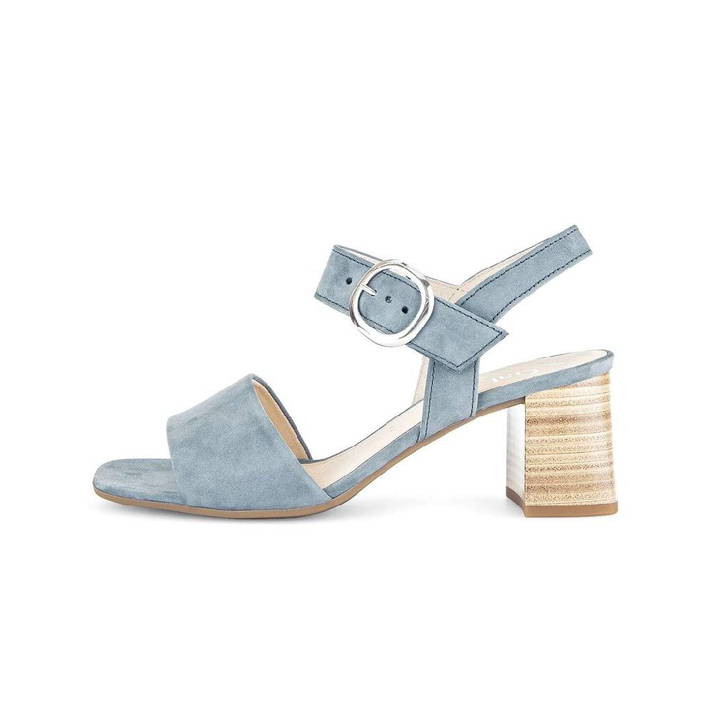 Pius Gabor Riemchensandale blau
