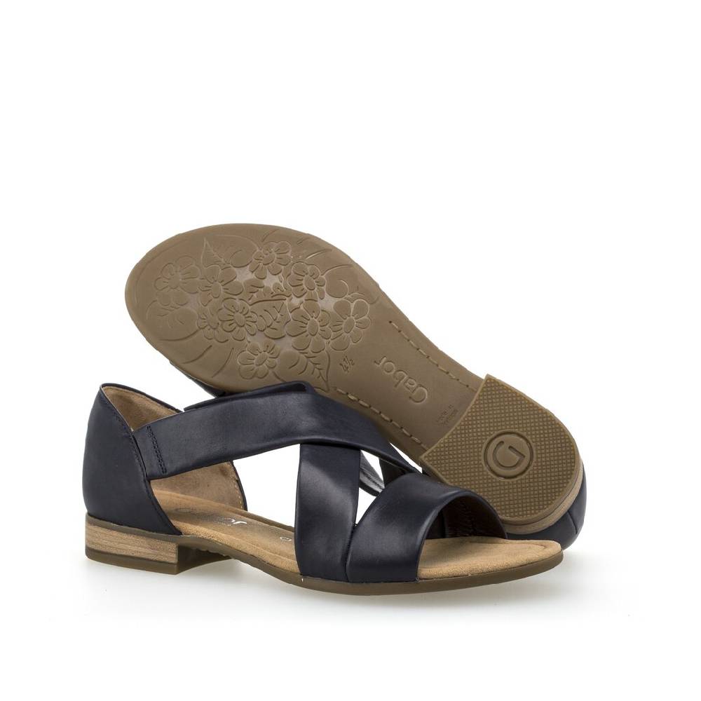 Pius Gabor Riemchensandale Blau