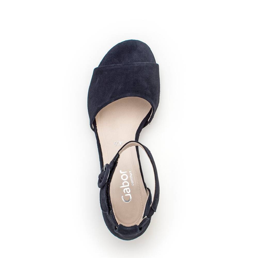 Pius Gabor Riemchensandale Blau