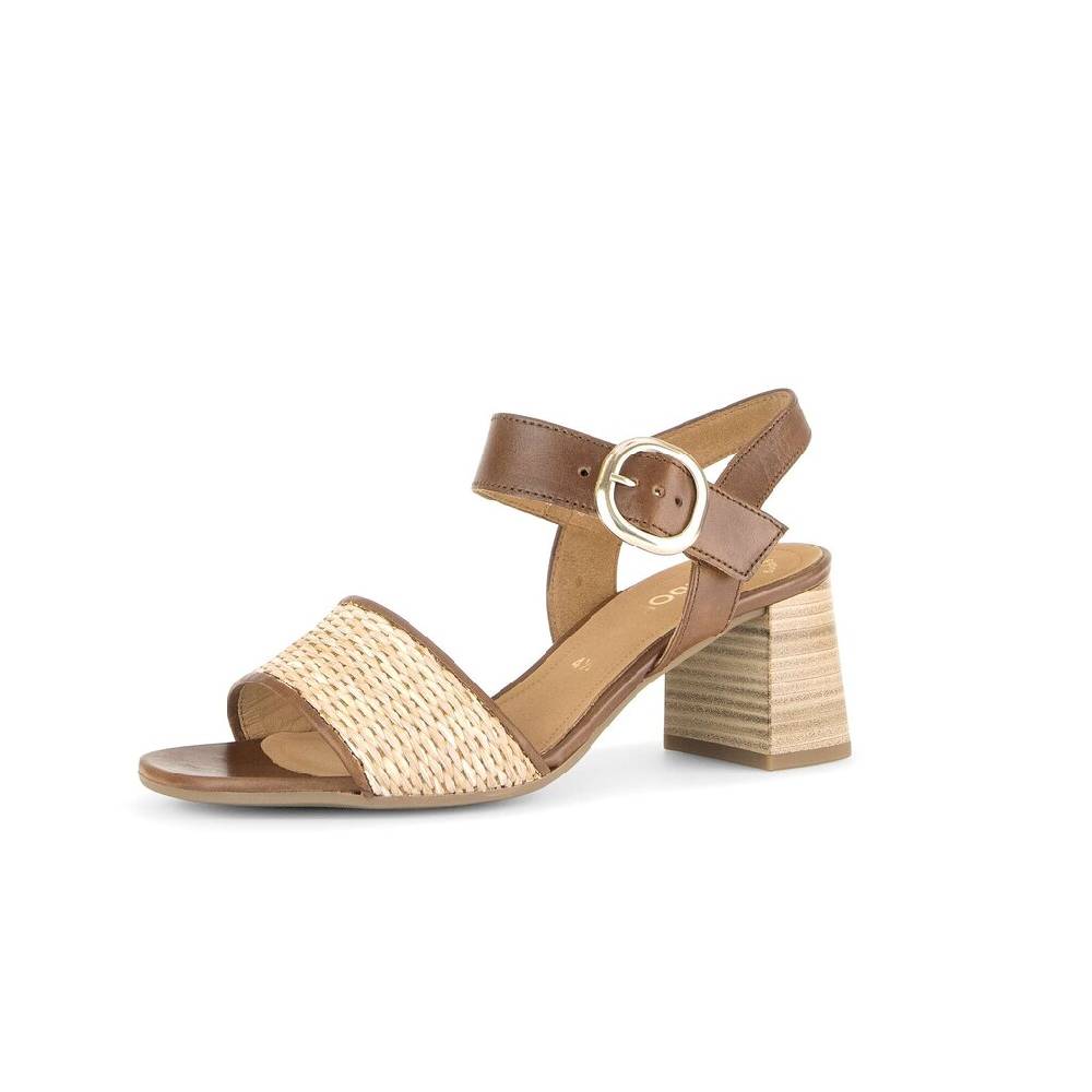 Pius Gabor Riemchensandale Braun