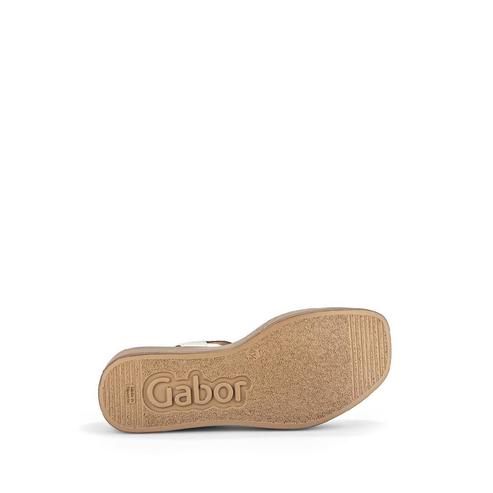 Pius Gabor Riemchensandale Creme