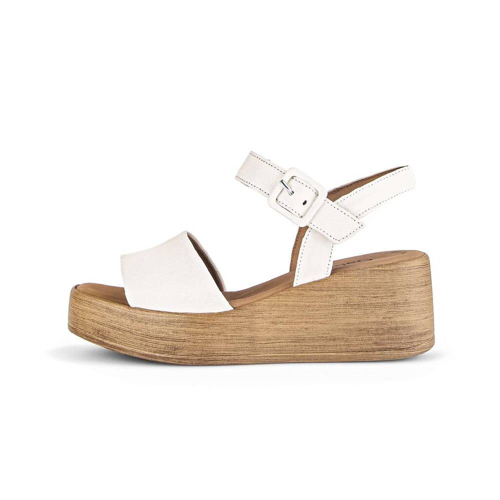 Pius Gabor Riemchensandale creme