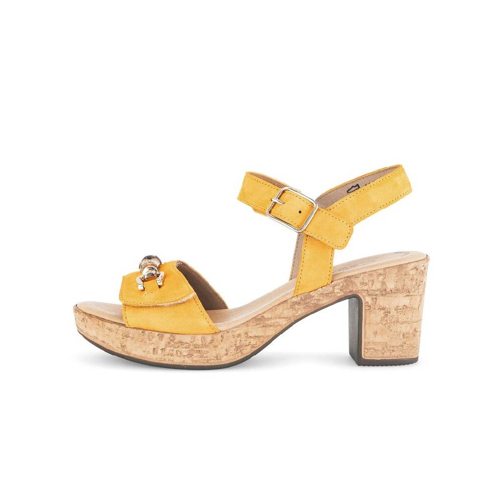 Pius Gabor Riemchensandale gold