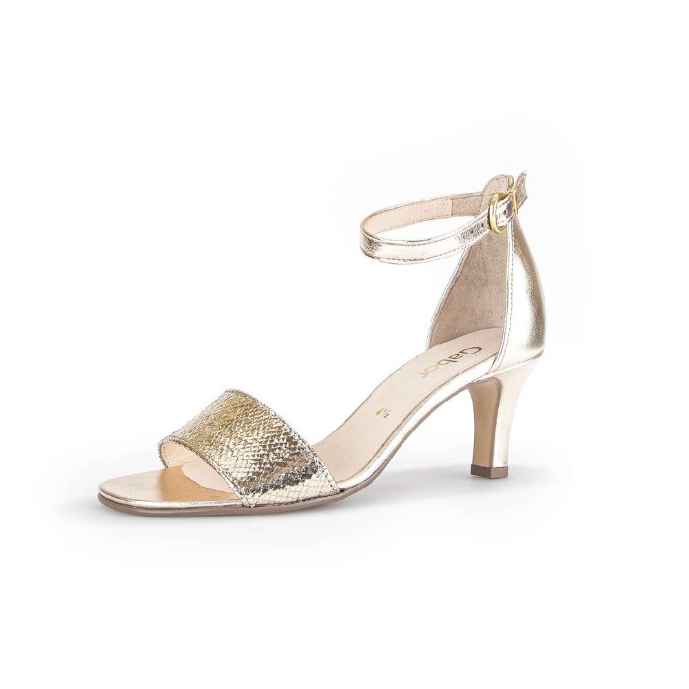 Pius Gabor Riemchensandale Gold