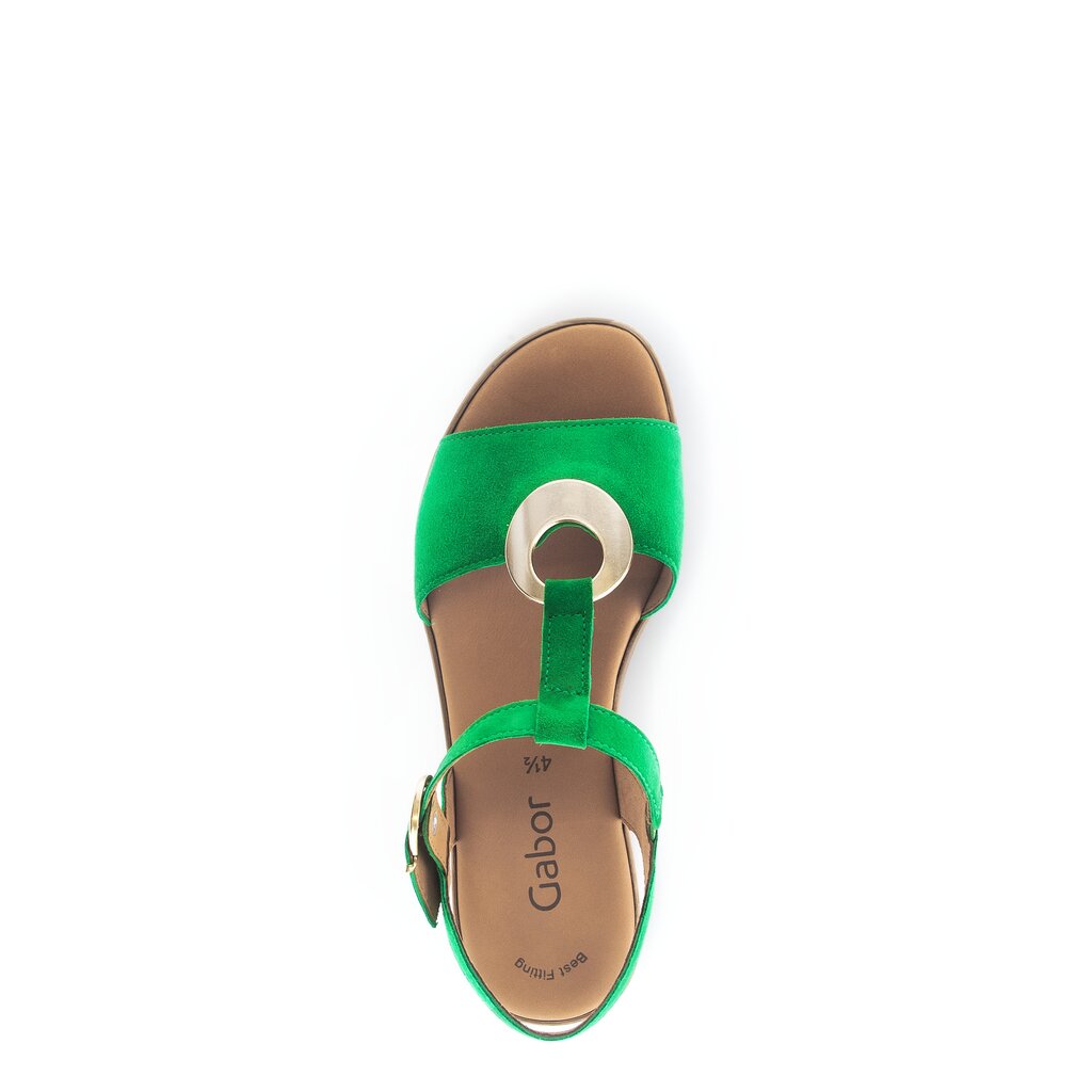 Pius Gabor Riemchensandale Grün