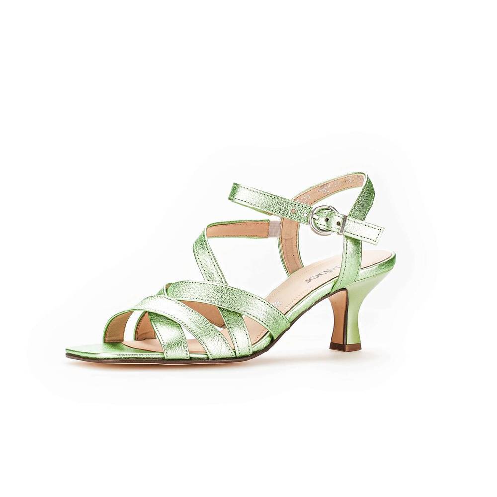 Pius Gabor Riemchensandale Grün