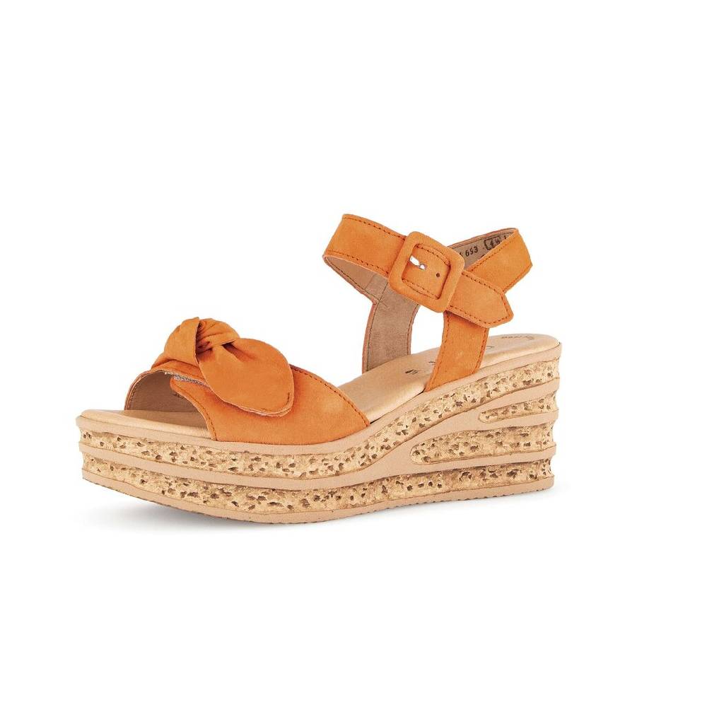 Pius Gabor Riemchensandale Orange