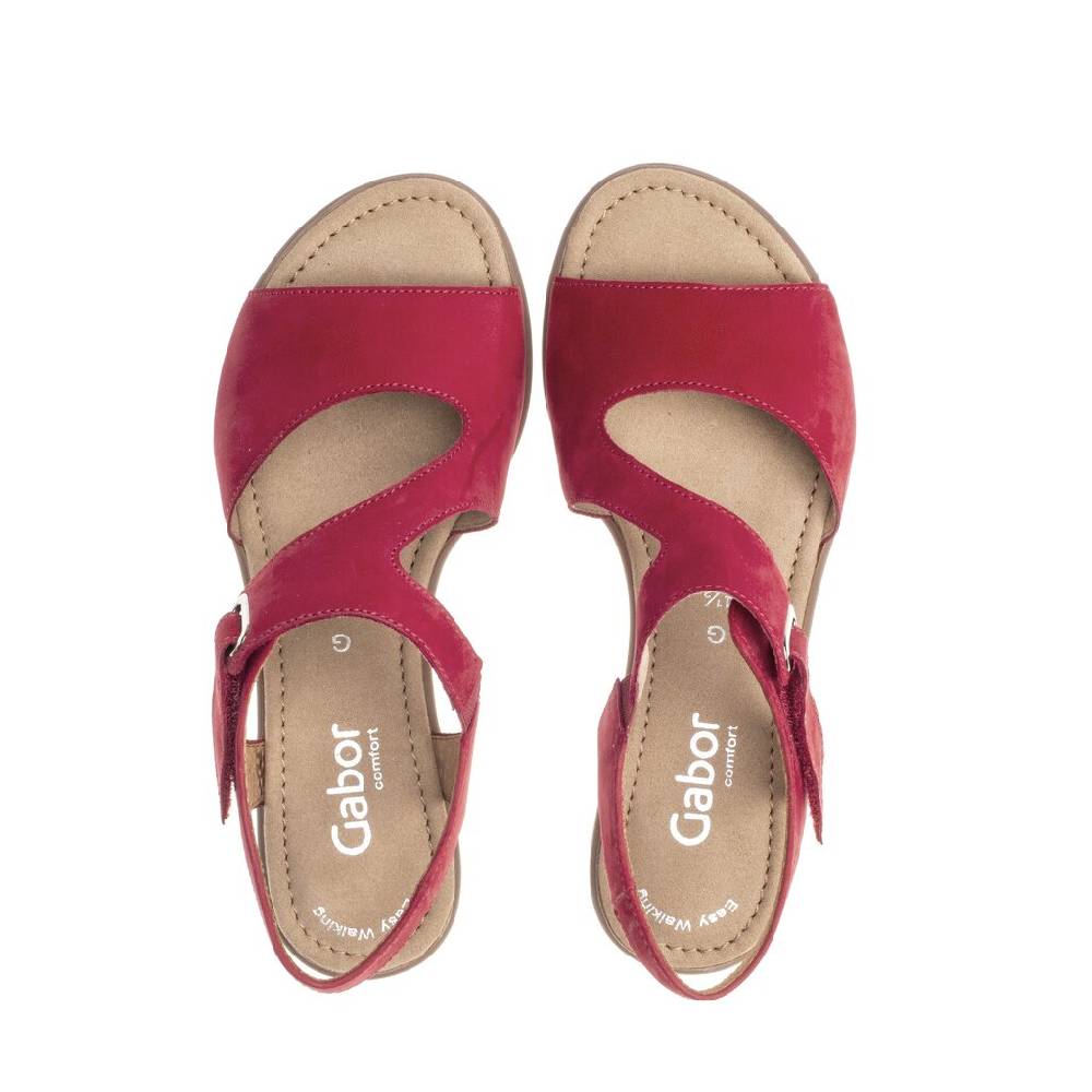 Pius Gabor Riemchensandale Rot