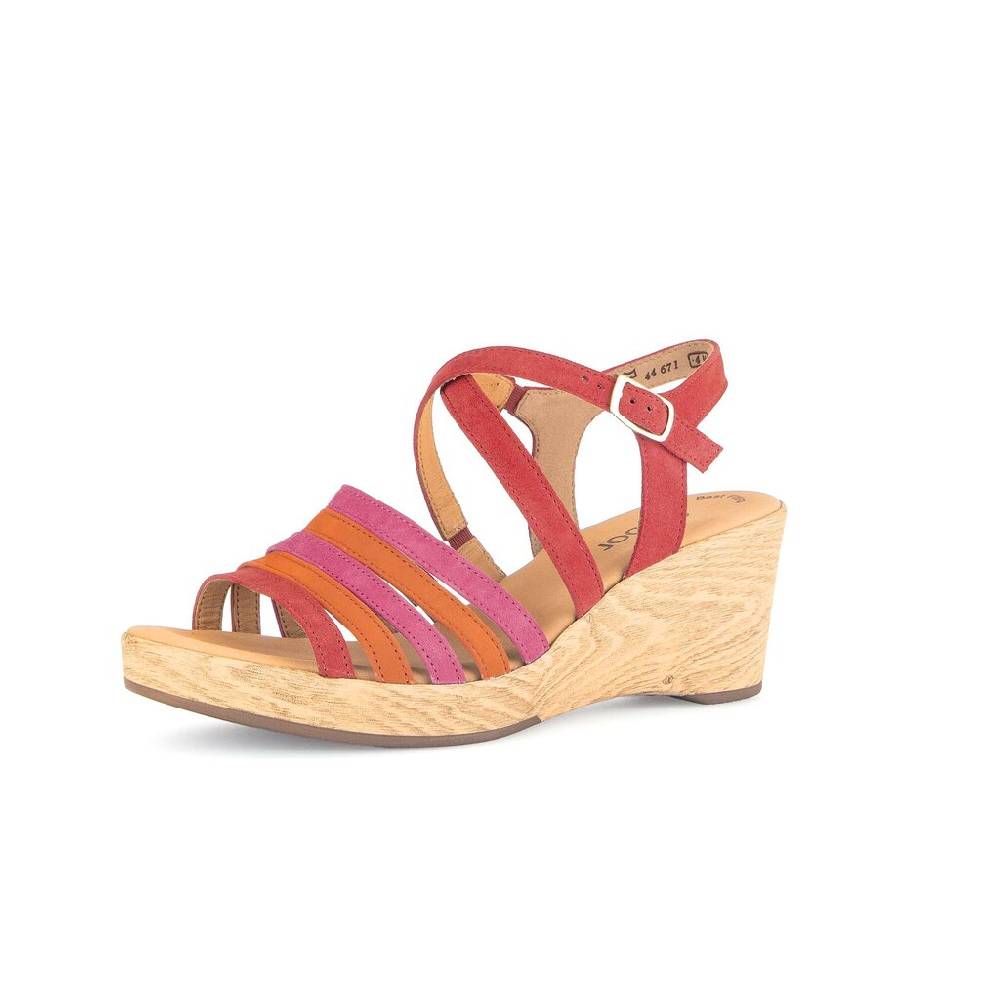 Pius Gabor Riemchensandale Rot