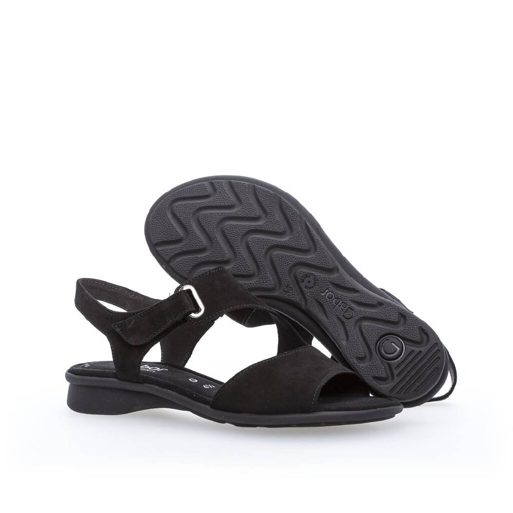 Pius Gabor Riemchensandale Schwarz