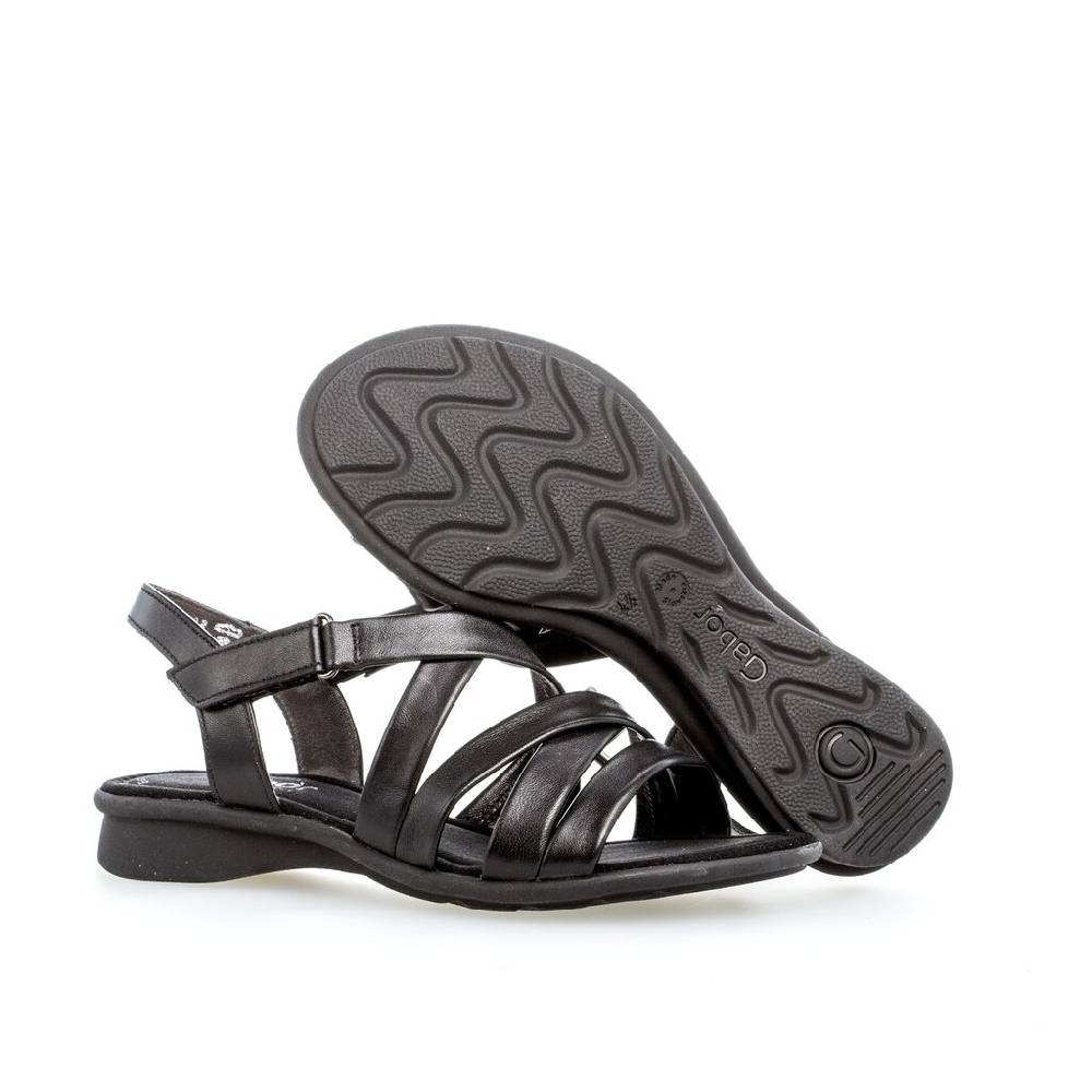 Pius Gabor Riemchensandale Schwarz