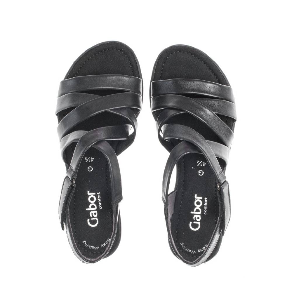 Pius Gabor Riemchensandale Schwarz
