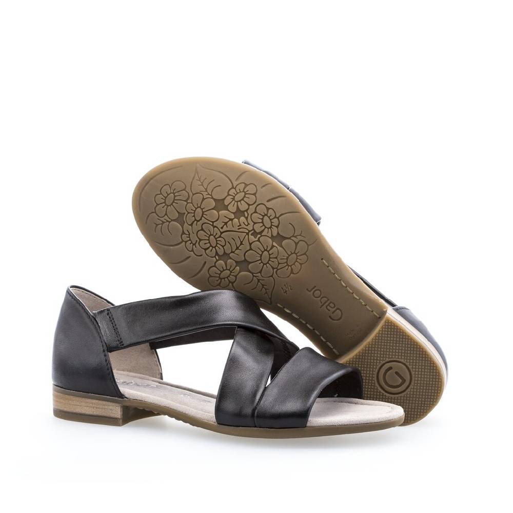 Pius Gabor Riemchensandale Schwarz