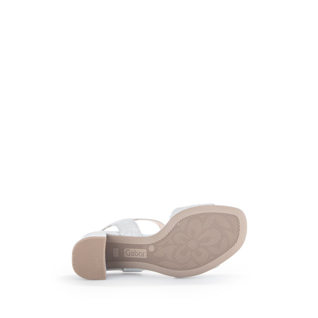 Pius Gabor Riemchensandale Silber