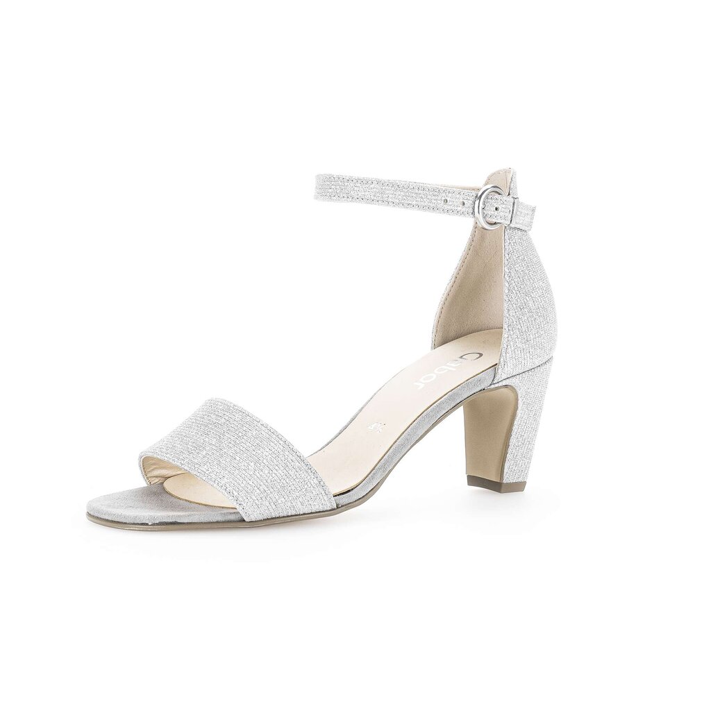 Pius Gabor Riemchensandale Silber