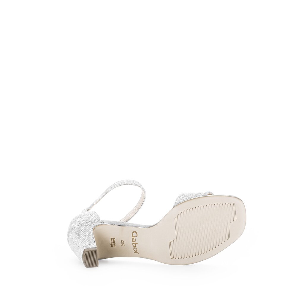 Pius Gabor Riemchensandale Silber