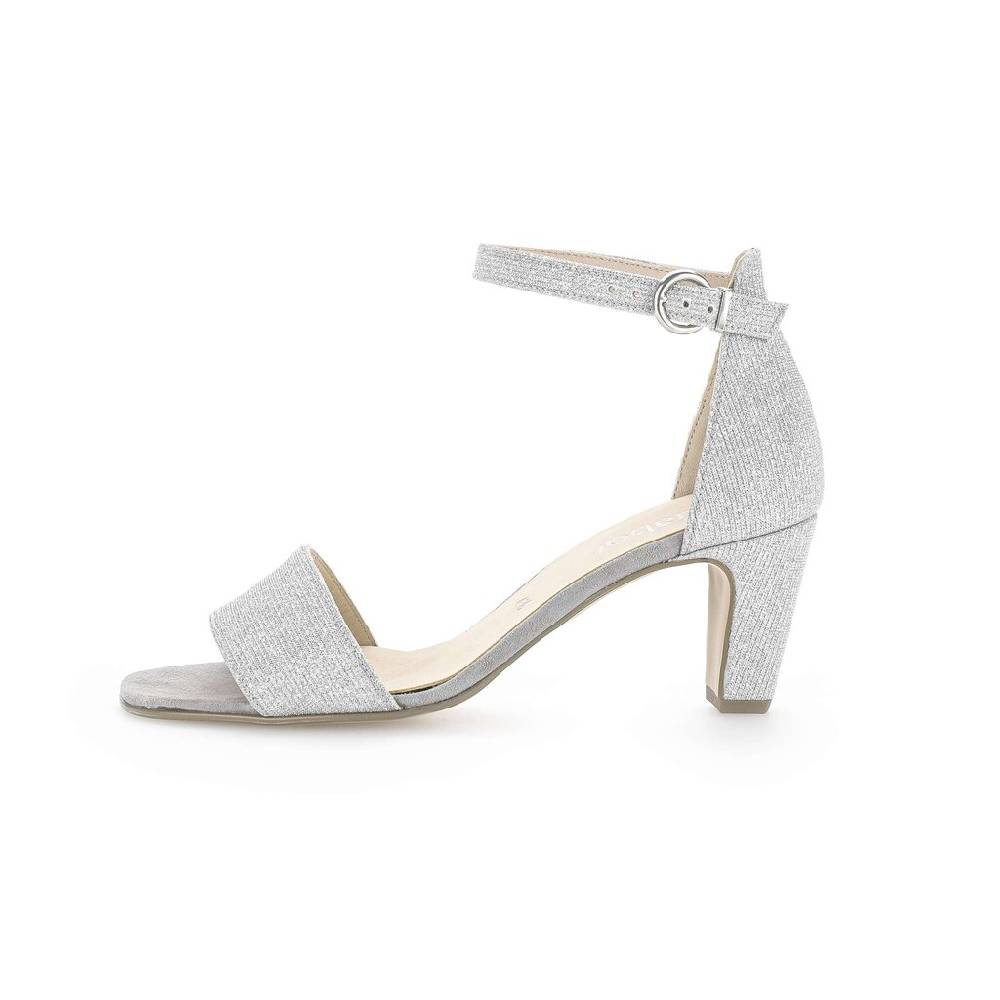 Pius Gabor Riemchensandale silber