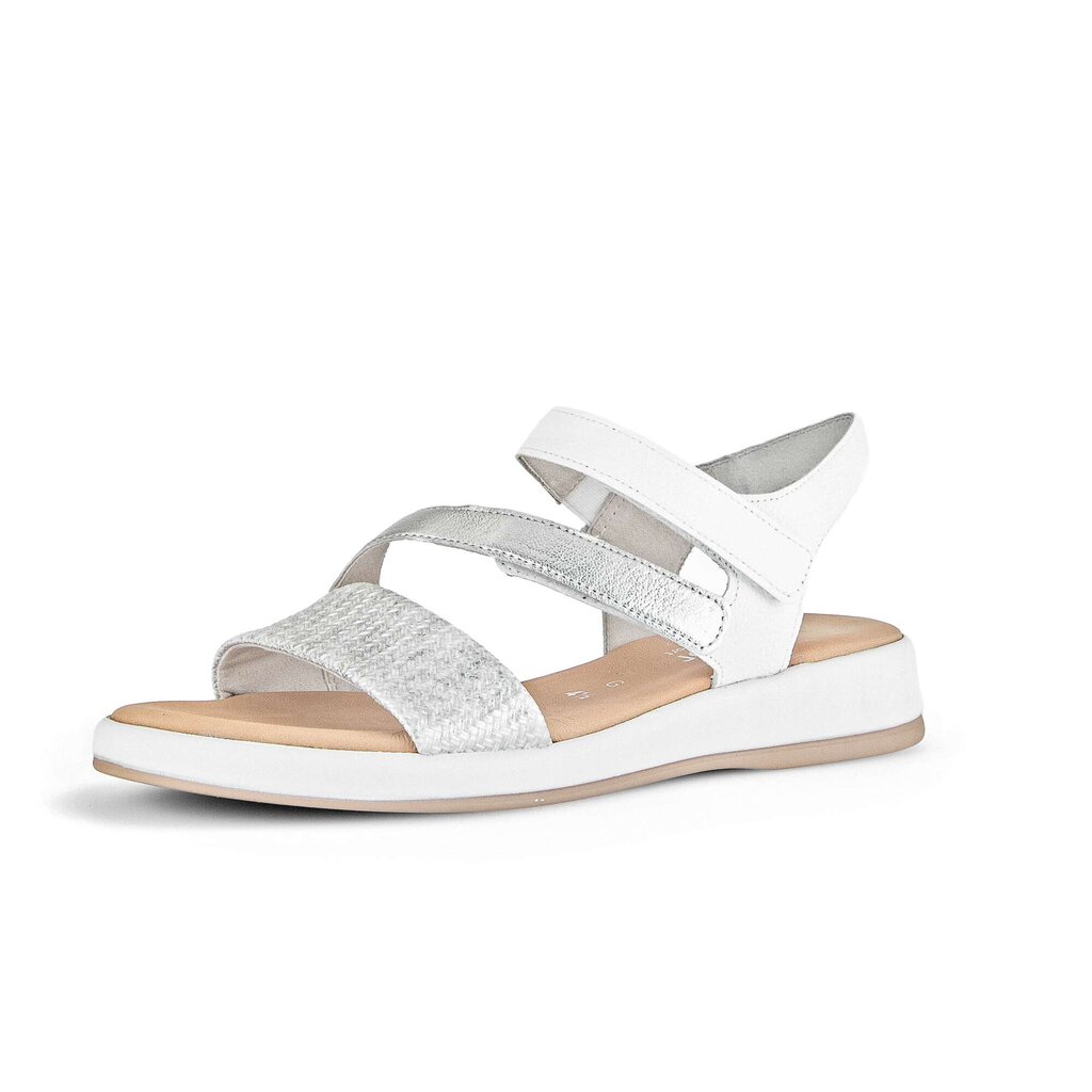 Pius Gabor Riemchensandale Silber