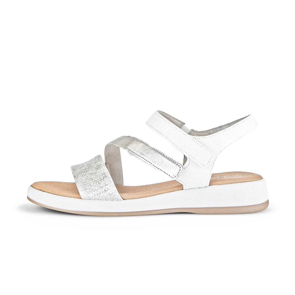 Pius Gabor Riemchensandale silber