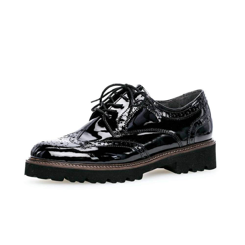 Pius Gabor Schnürschuh Schwarz