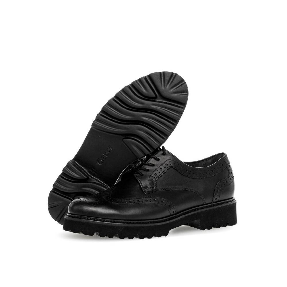 Pius Gabor Schnürschuh Schwarz