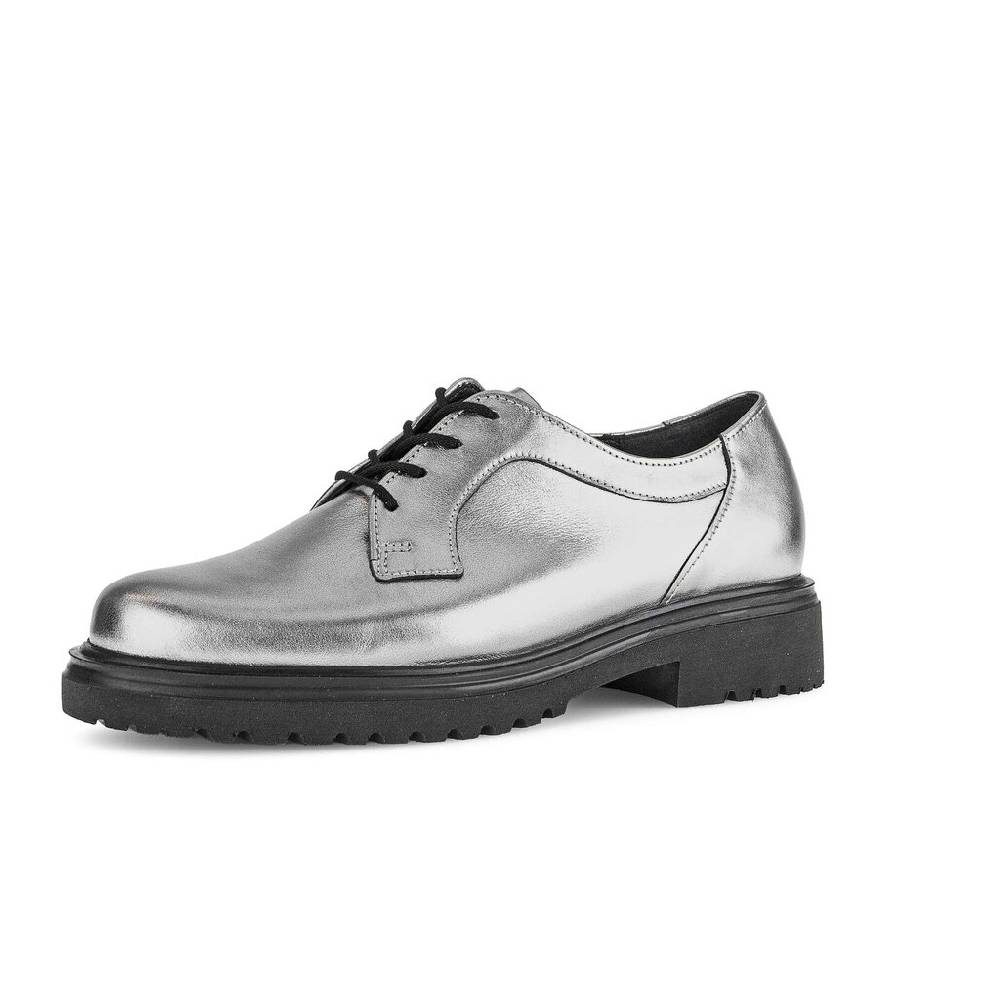 Pius Gabor Schnürschuh Silber