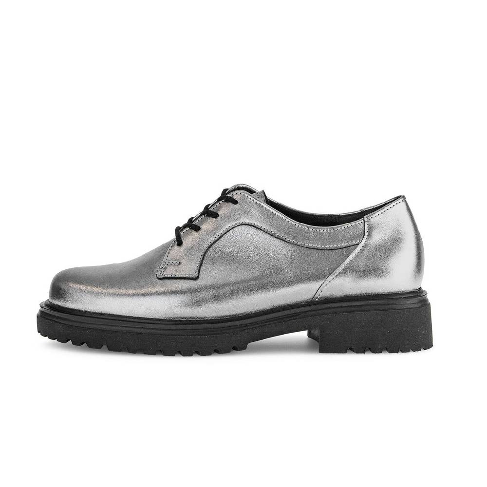 Pius Gabor Schnürschuh silber