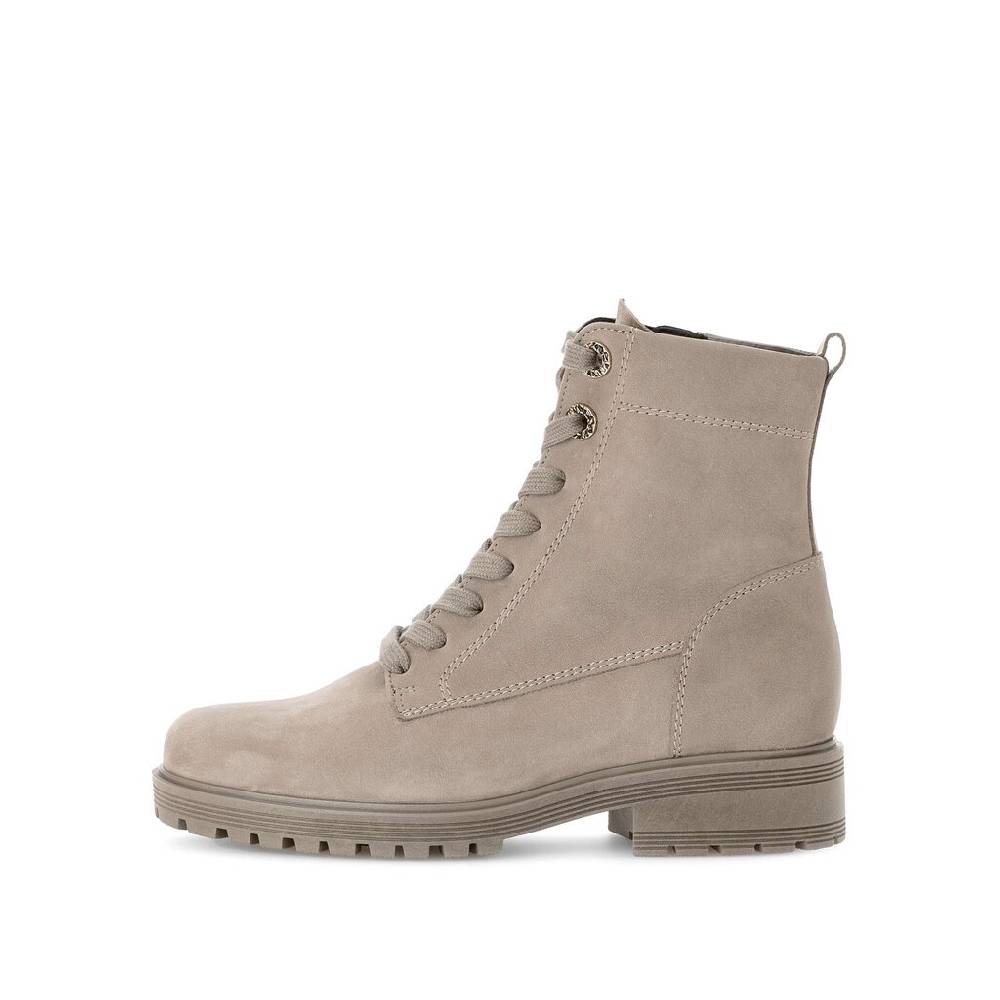 Pius Gabor Schnürstiefelette beige