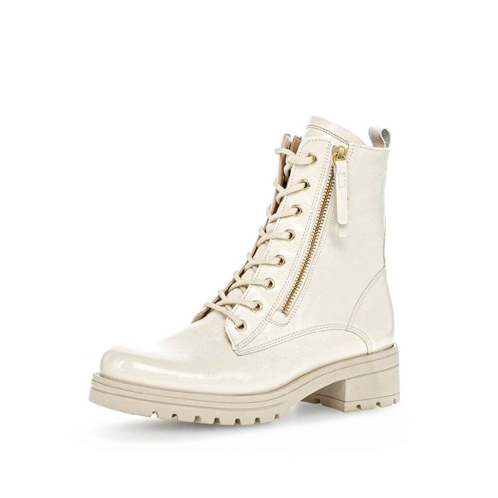 Pius Gabor Schnürstiefelette Beige