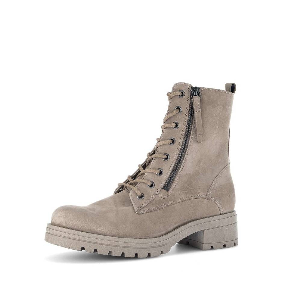 Pius Gabor Schnürstiefelette Beige