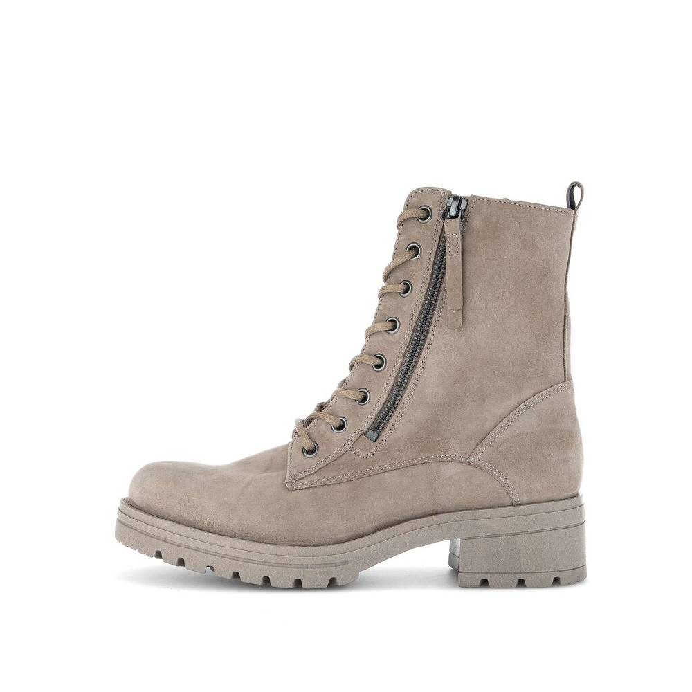 Pius Gabor Schnürstiefelette beige