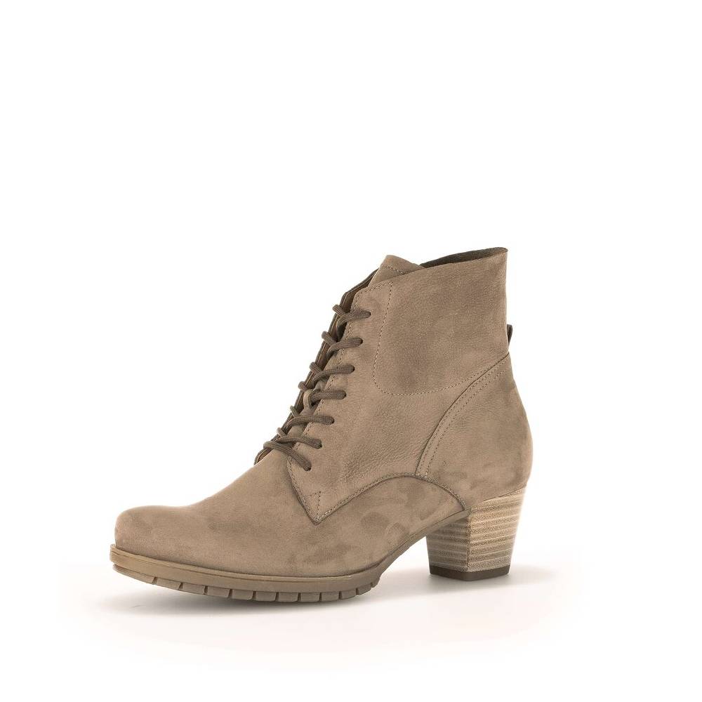 Pius Gabor Schnürstiefelette Beige