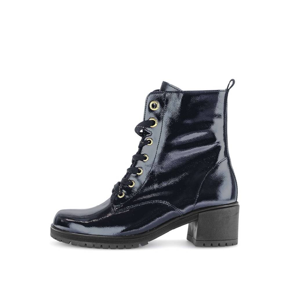 Pius Gabor Schnürstiefelette blau