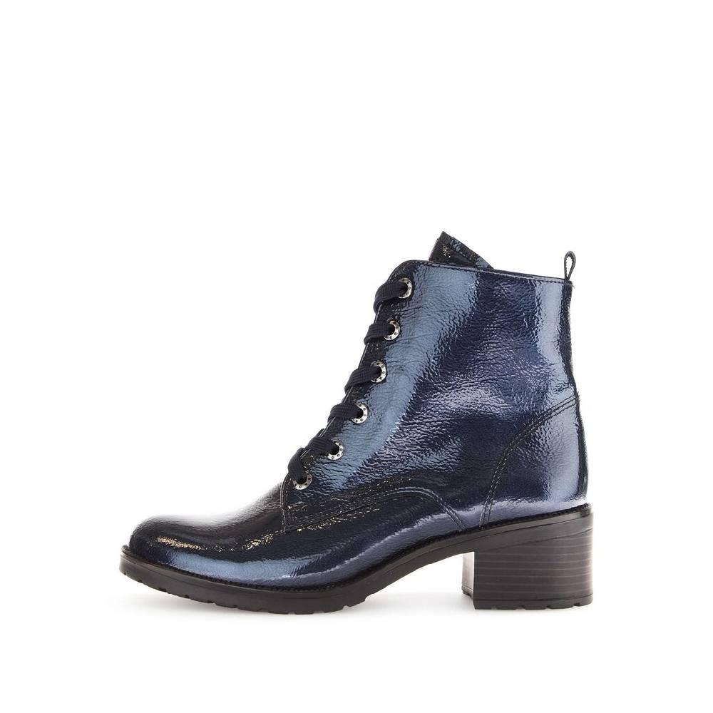 Pius Gabor Schnürstiefelette blau